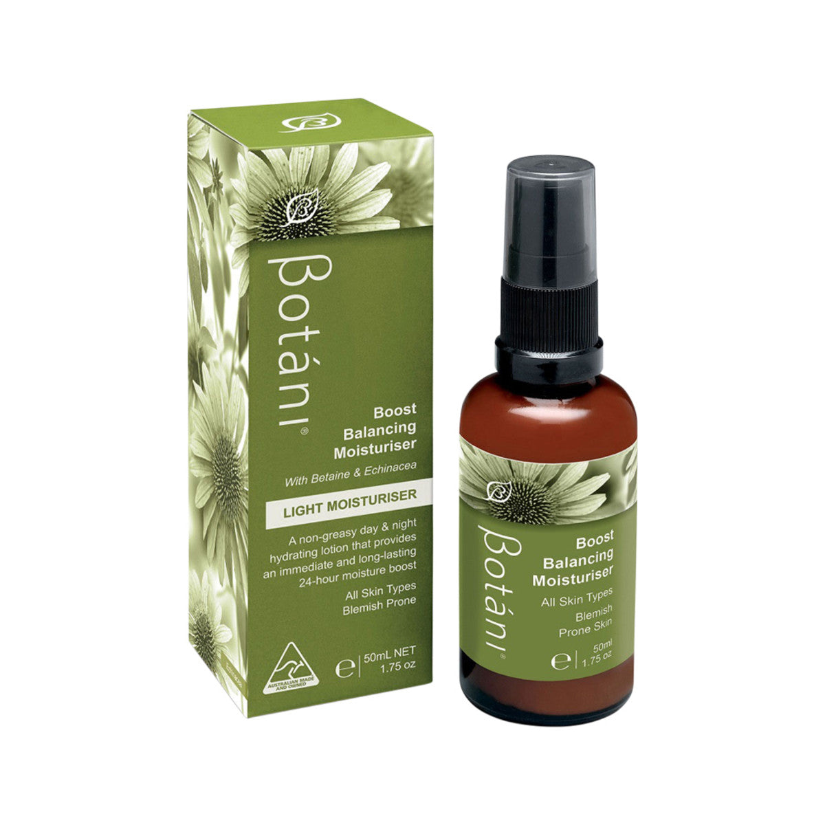 Botani (Light Moisturiser) Boost Balancing Moisturiser 50ml - Cutprice Online