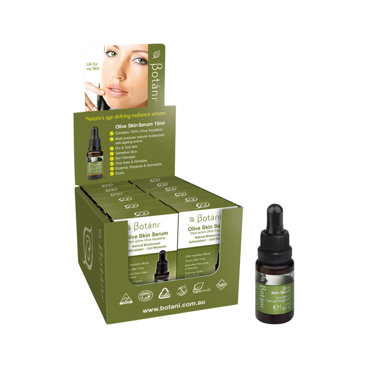 Botani Olive Skin Serum 15ml 12 Pack - Cutprice Online