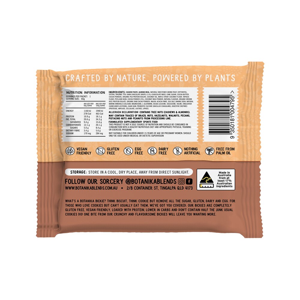 Botanika Blends Botanika Bickies Choc Choc Boom 60g x 12 Pack - Cutprice Online