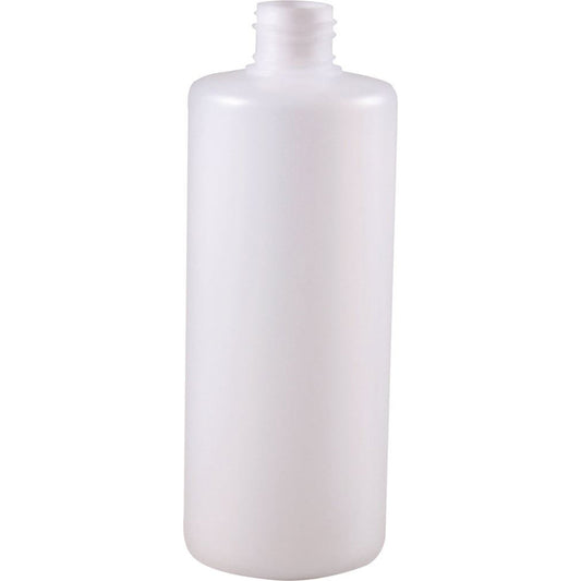 Bottle Plastic (white opaque) 500ml (28mm neck diameter) (single) (No lid or cap included) - Cutprice Online