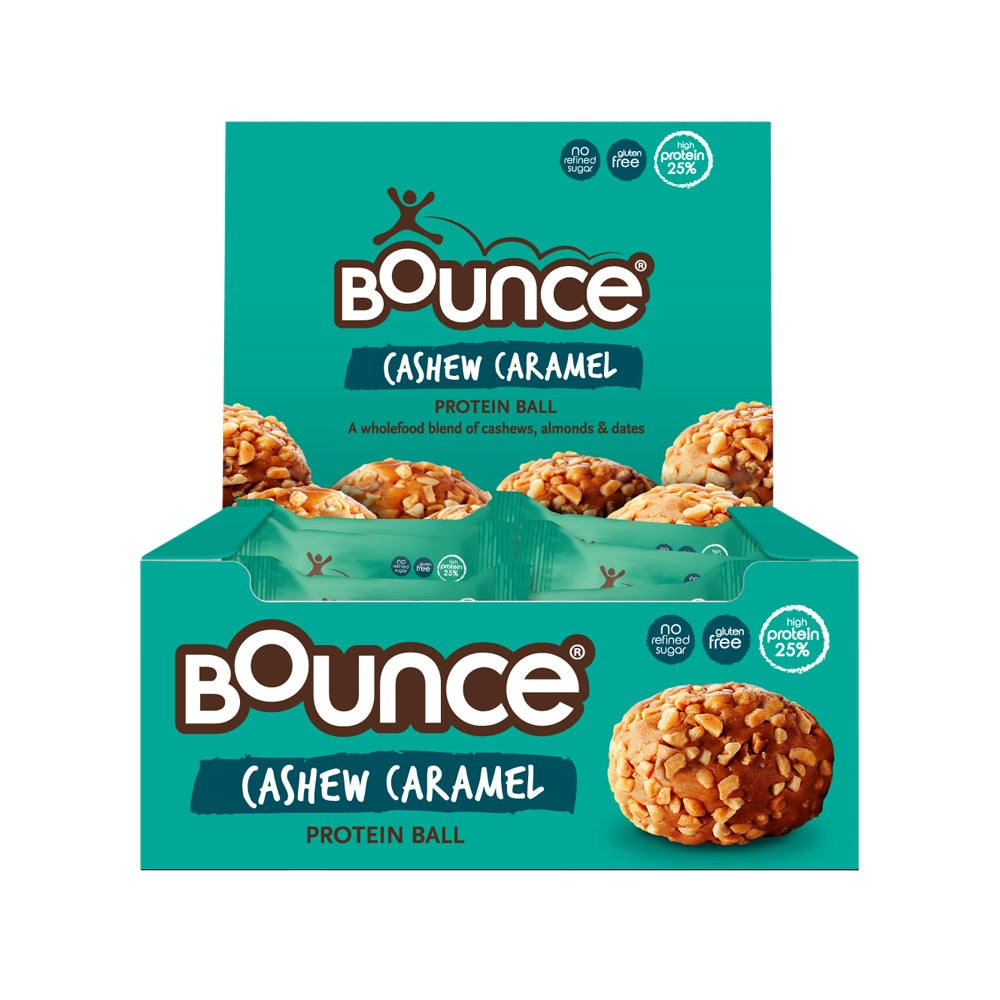 Bounce Protein Balls Cashew Caramel 40g x 12 Pack - Cutprice Online