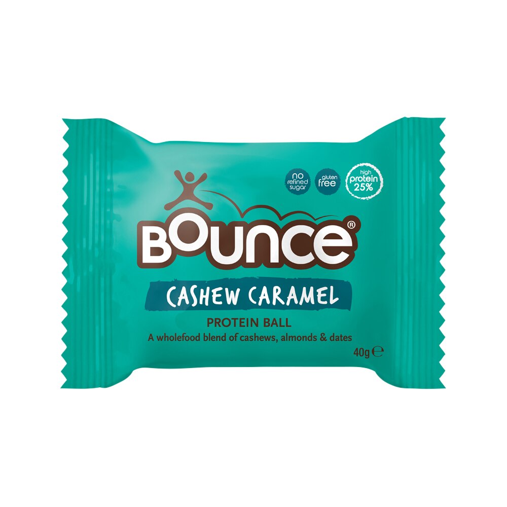 Bounce Protein Balls Cashew Caramel 40g x 12 Pack - Cutprice Online