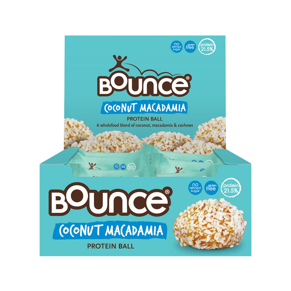 Bounce Protein Balls Coconut Macadamia 40g x 12 Pack - Cutprice Online
