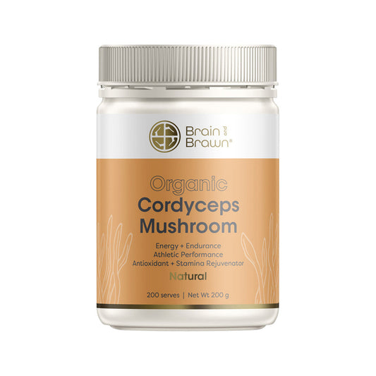 Brain and Brawn Organic Cordyceps Mushroom Natural 200g - Cutprice Online