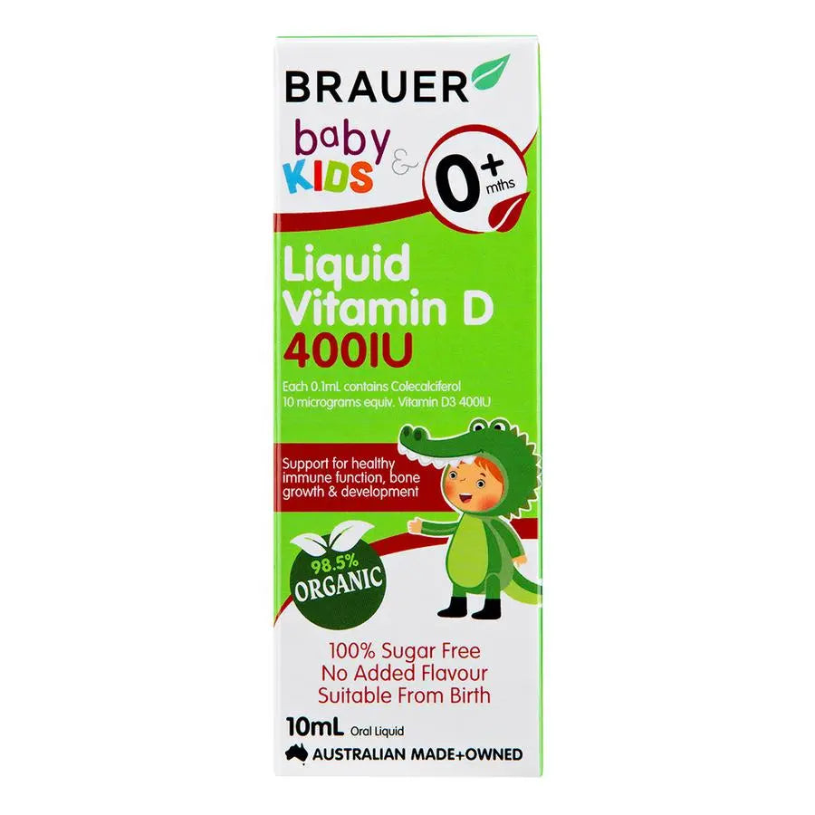Brauer Baby & Kids Liquid Vitamin D 400iu 10ml BRAUER