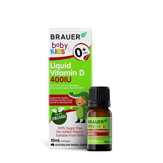 Brauer Baby & Kids Liquid Vitamin D 400iu 10ml BRAUER