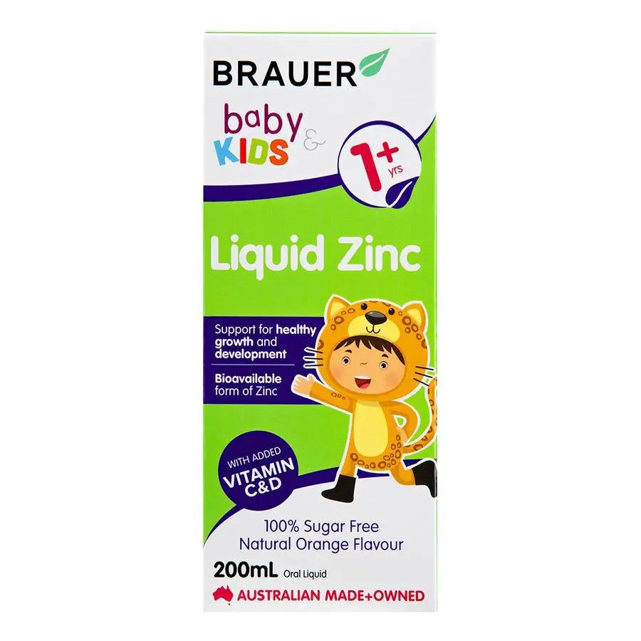 Brauer Baby & Kids Liquid Zinc 200ml BRAUER