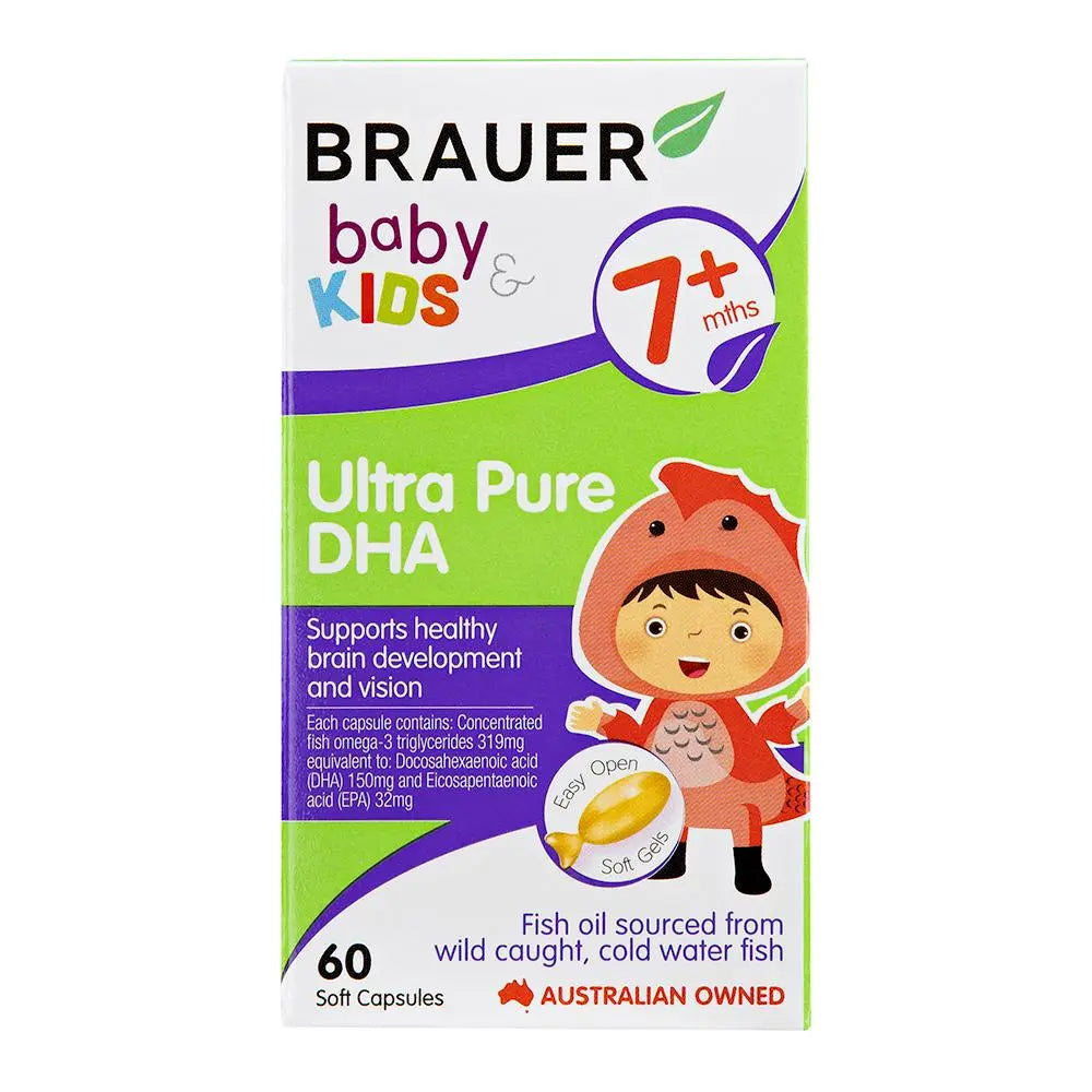 Brauer Baby & Kids Ultra Pure DHA 60caps BRAUER