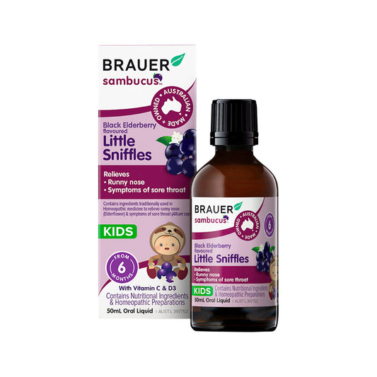 Brauer Sambucus Black Elderberry Kids Little Sniffles Oral Liquid 50ml BRAUER