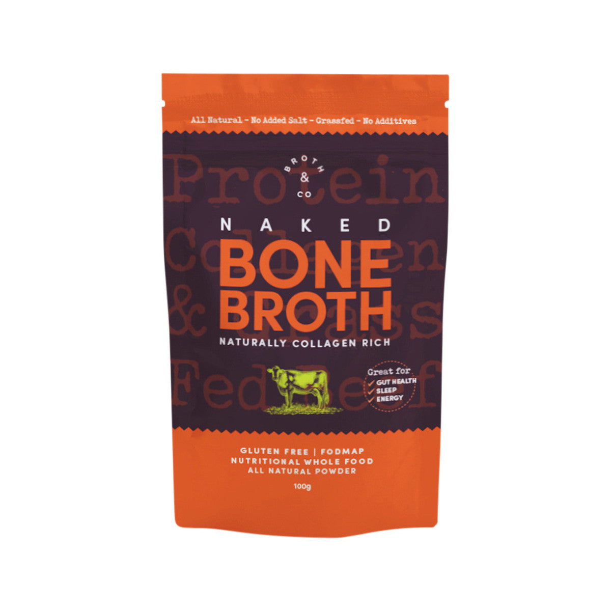 Broth & Co Naked Bone Broth Powder 100g - Cutprice Online