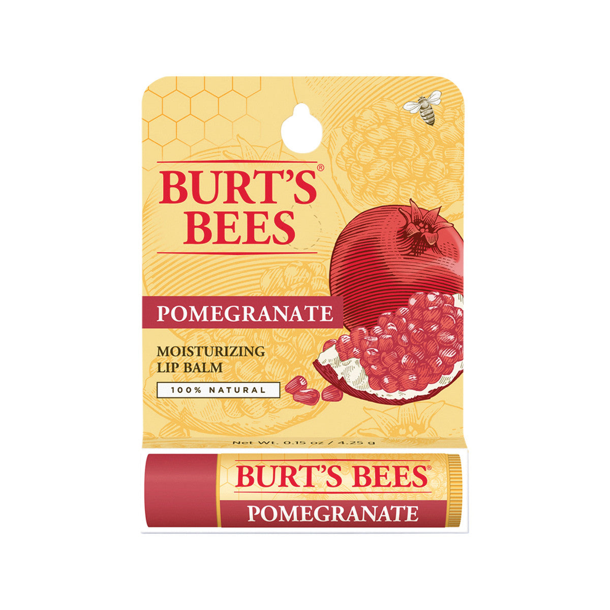 Burt's Bees Moisturising Lip Balm Pomegranate 4.25g - Cutprice Online