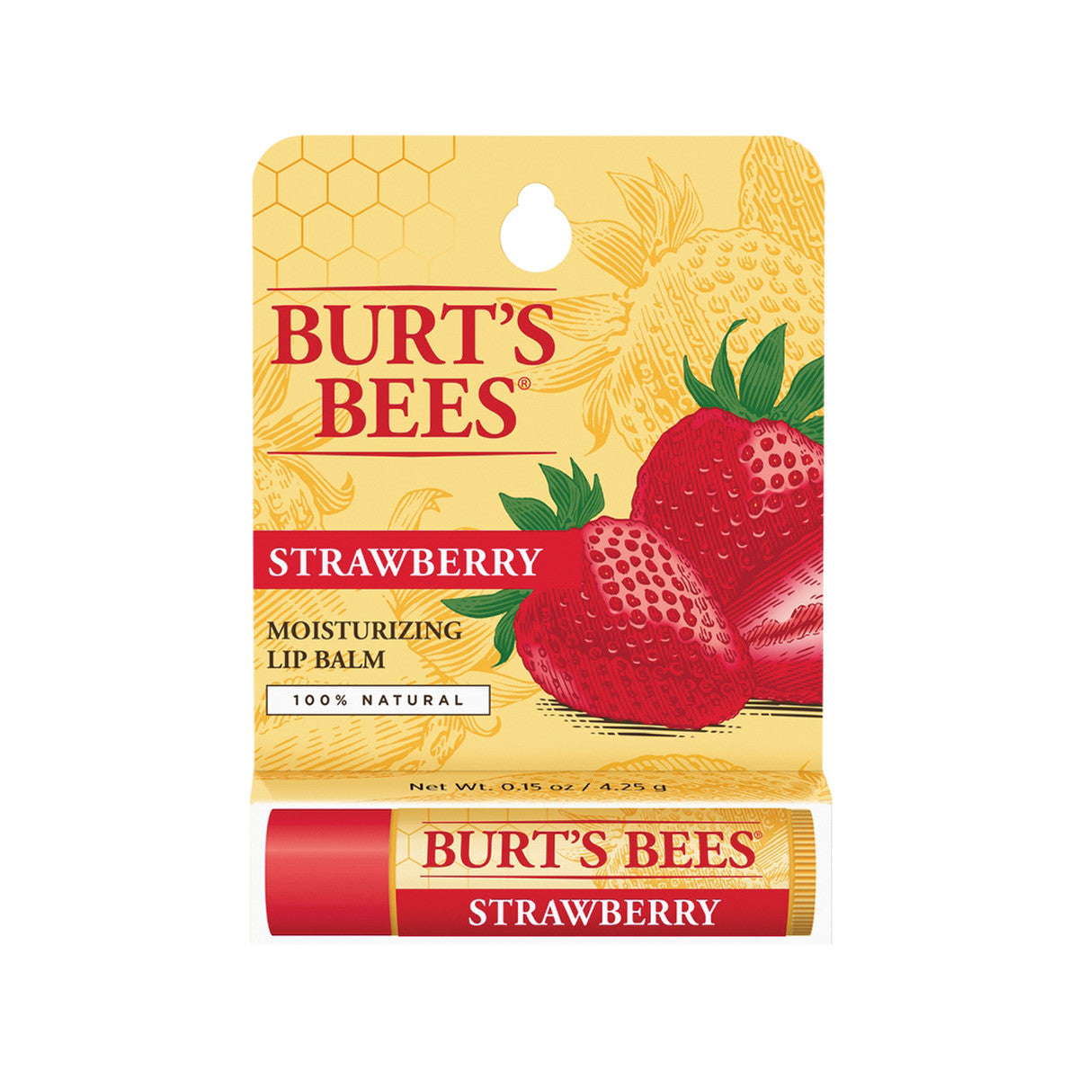 Burt's Bees Moisturising Lip Balm Strawberry 4.25g - Cutprice Online