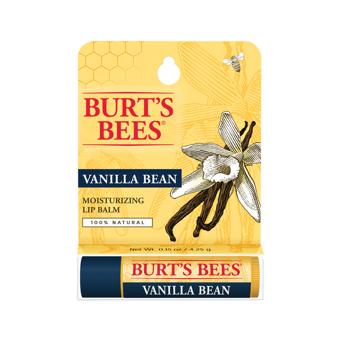 Burt's Bees Moisturising Lip Balm Vanilla Bean 4.25g - Cutprice Online