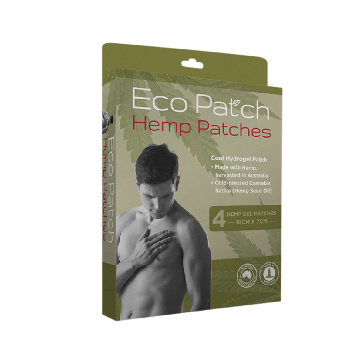 Byron Naturals with Eco Pain Eco Patch Hemp Patches (Hemp Gel Patches - 10cm x 7cm) x 4 Pack - Cutprice Online