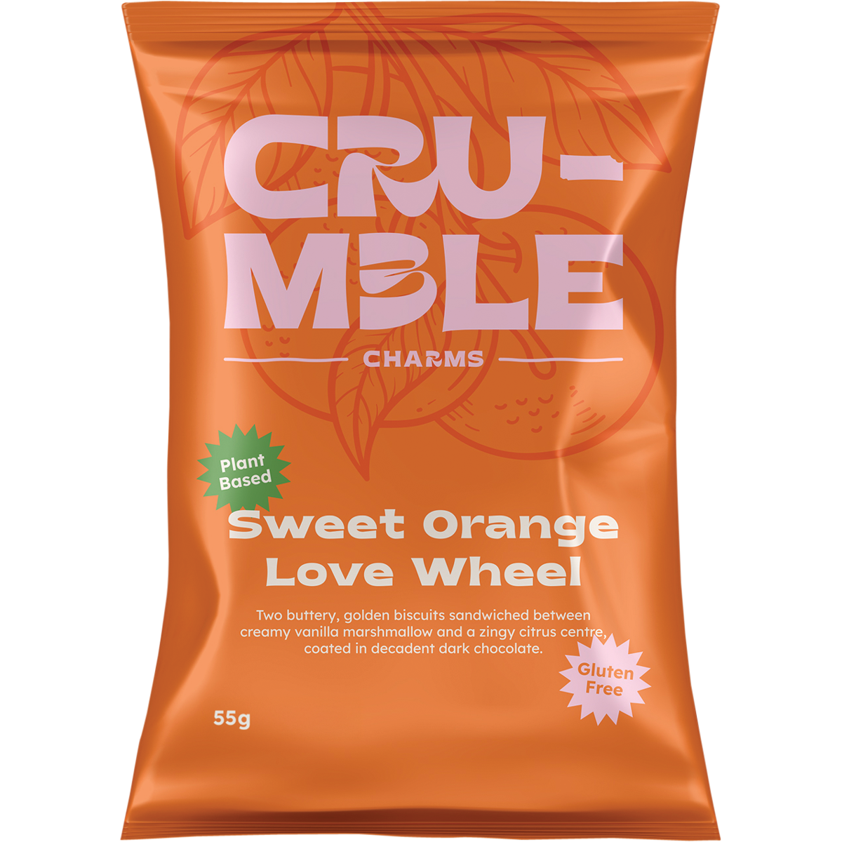 Crumble Charms Sweet Orange Love Wheel 8x55g