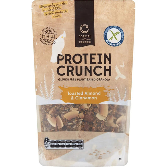 COASTAL CRUNCH Protein Crunch Granola Toasted Almond & Cinnamon 320g Coastal Crunch