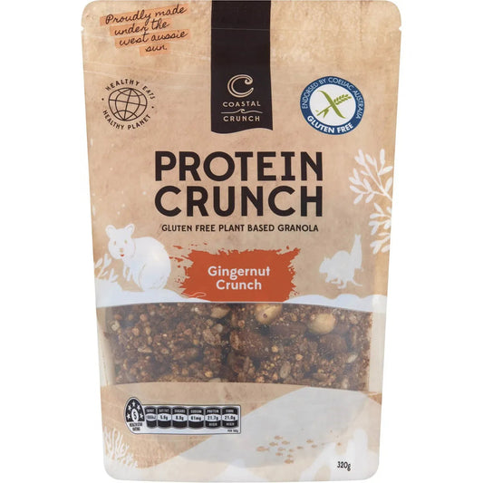 COASTAL CRUNCH Protein Crunch Granola Gingernut Crunch 320g Coastal Crunch