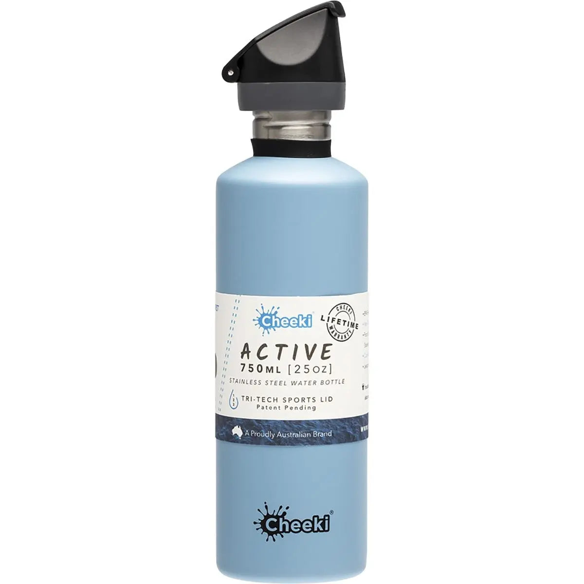 Cheeki Stainless Steel Bottle Surf - Sports Lid 750ml CHEEKI
