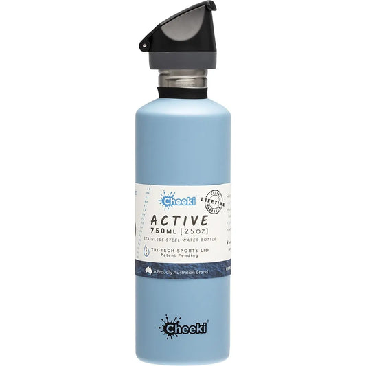Cheeki Stainless Steel Bottle Surf - Sports Lid 750ml CHEEKI