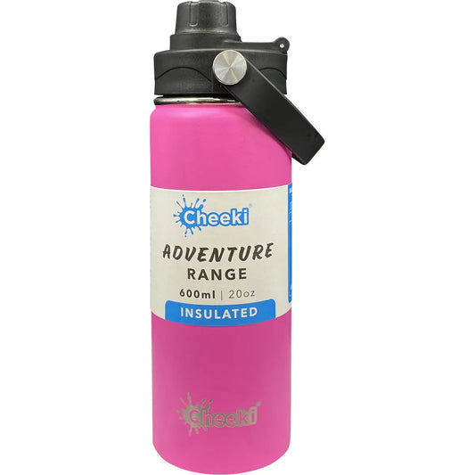 Cheeki Stainless Steel Bottle Adventure Insulated Magenta 600ml CHEEKI