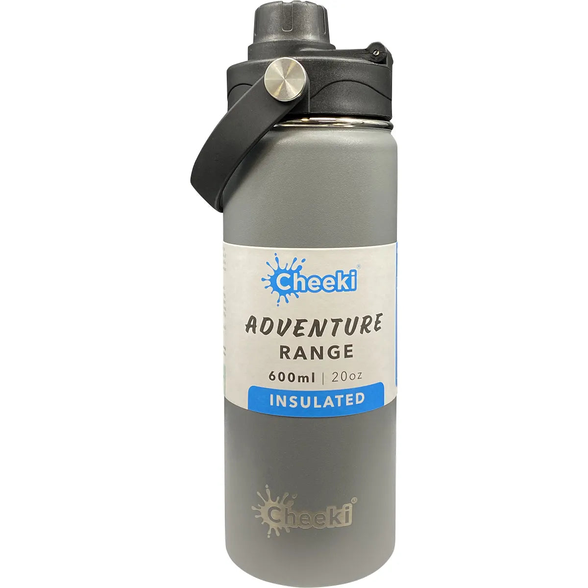 Cheeki Stainless Steel Bottle Adventure Insulated Slate 600ml CHEEKI