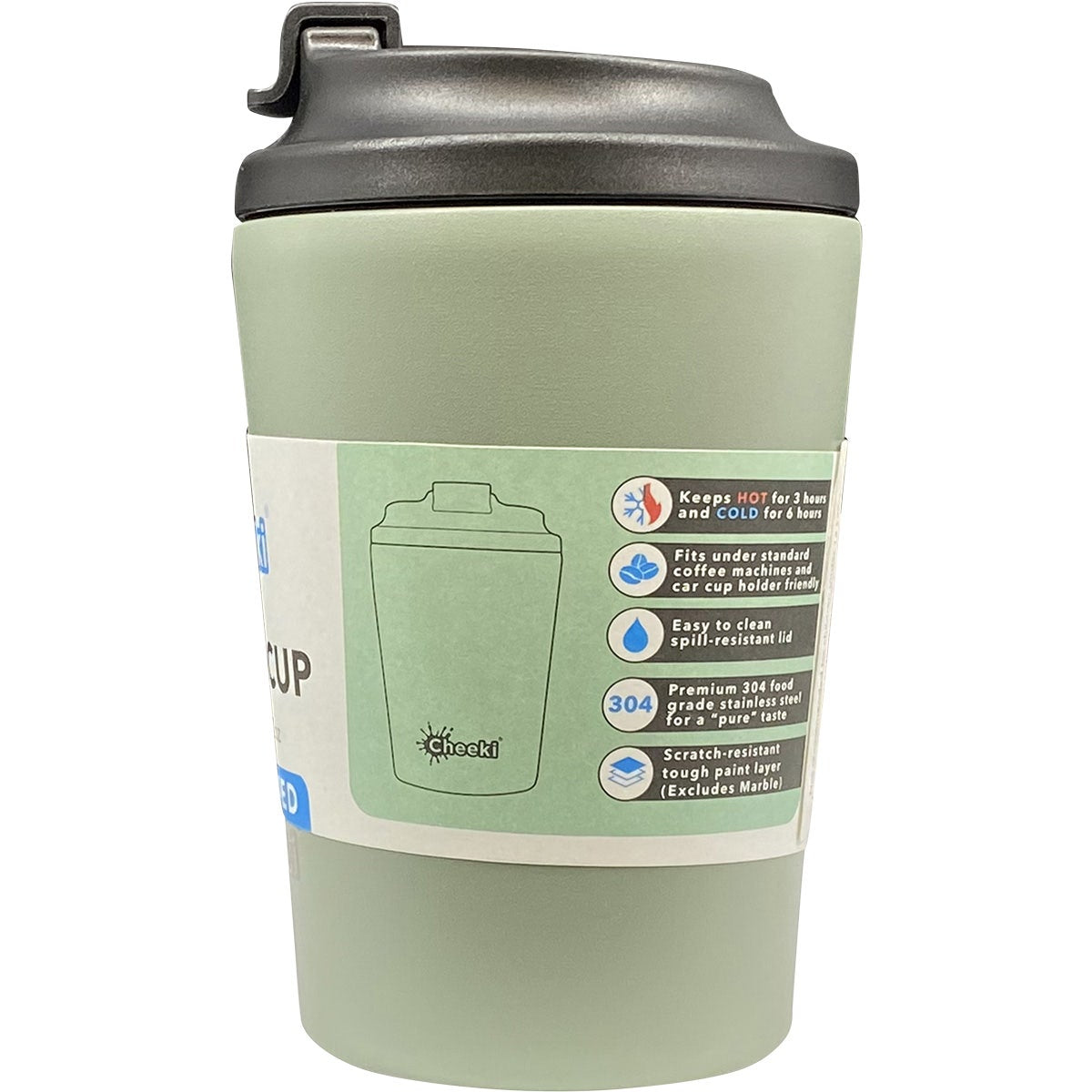 Cheeki Coffee Cup Moss 350ml CHEEKI