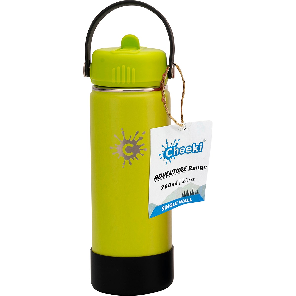 Cheeki Stainless Steel Bottle Adventure Lime 750ml - Cutprice Online