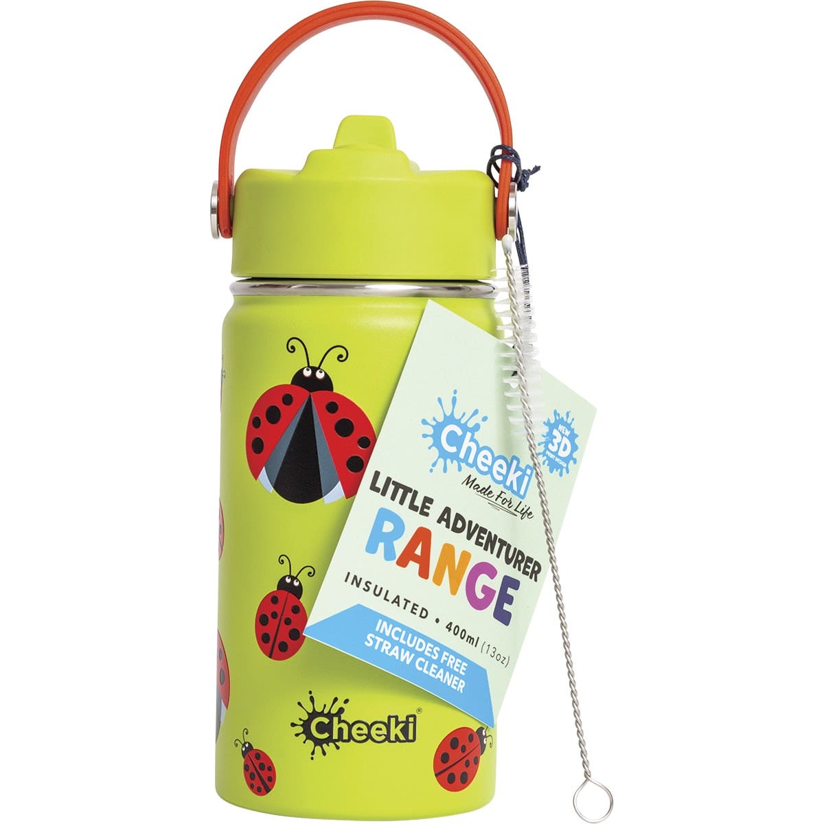 Cheeki Insulated Bottle Kids Ladybug 400ml - Cutprice Online