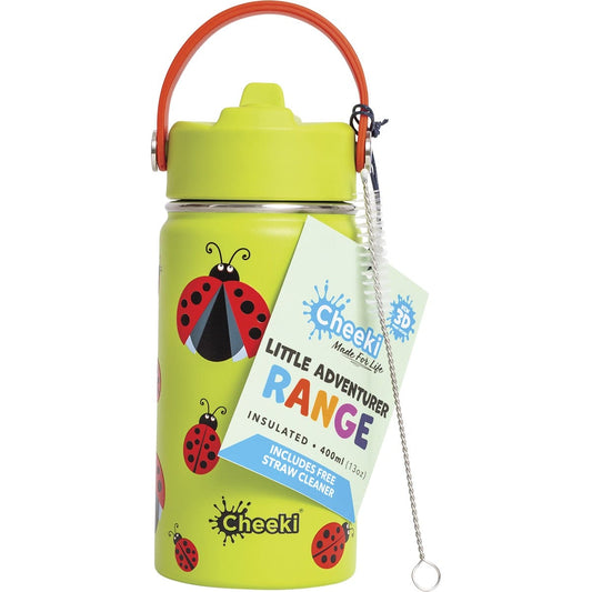 Cheeki Insulated Bottle Kids Ladybug 400ml - Cutprice Online