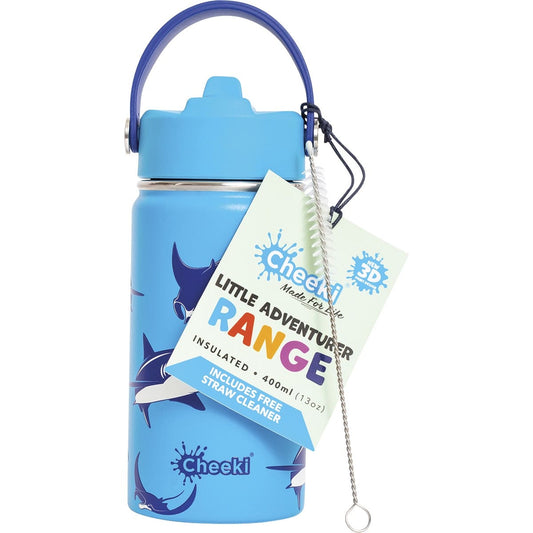 Cheeki Kids Bottle Insulated Sharks 400ml - Cutprice Online