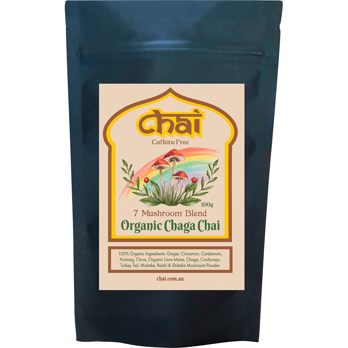 Chai Tea Organic Chaga Chai 7 Mushroom Blend 100g - Cutprice Online