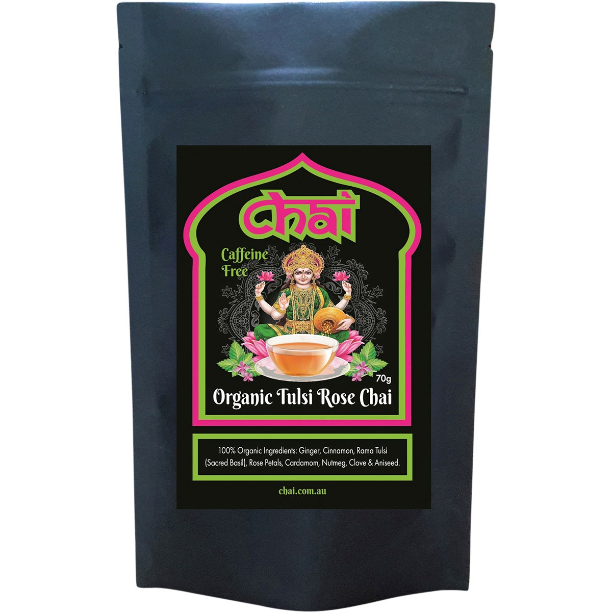 Chai Tea Organic Tulsi Rose Chai 70g - Cutprice Online