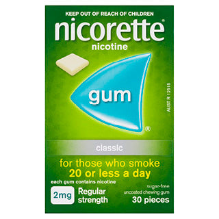 Nicorette Chewing Gum 2mg Classic  30 - Cutprice Online