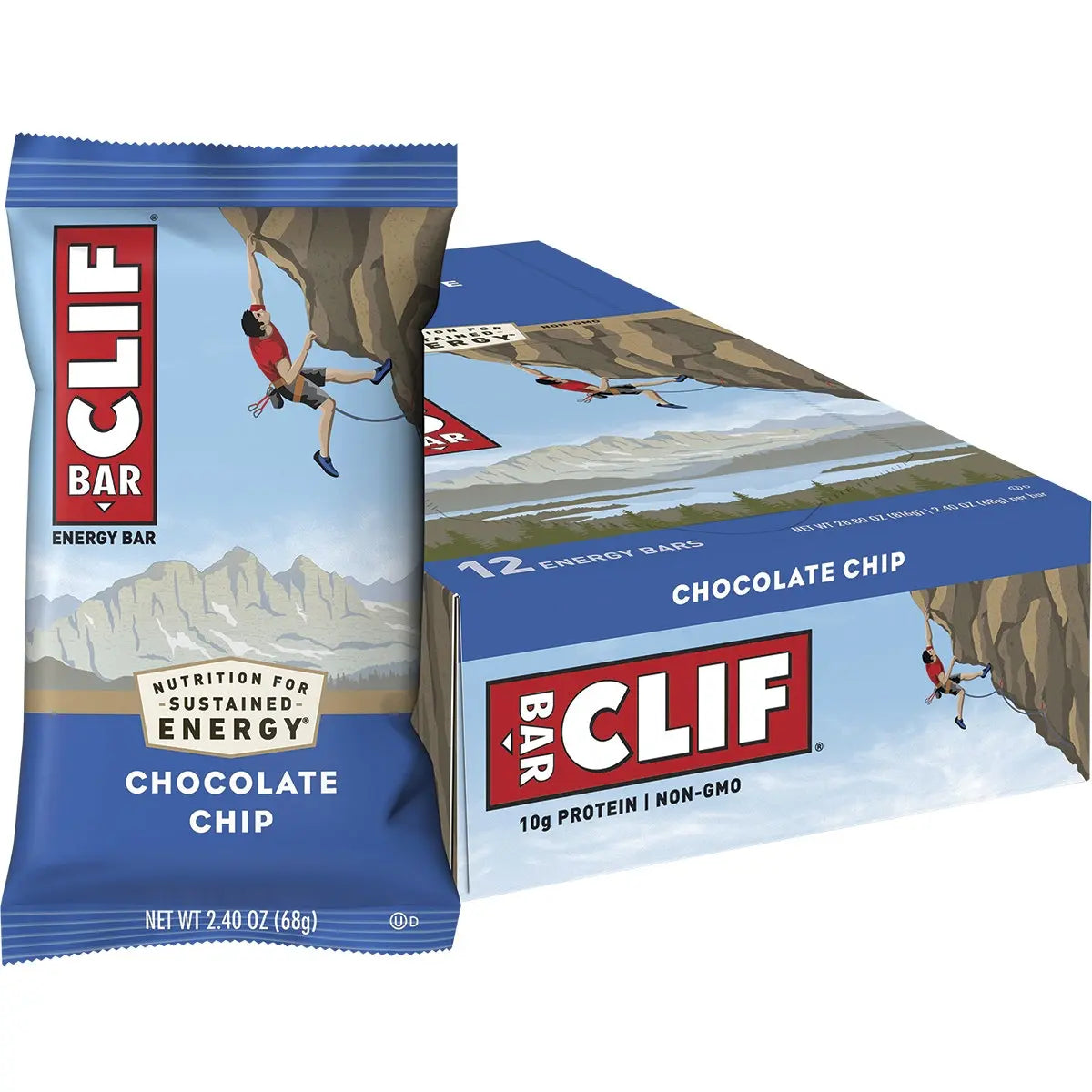 CLIF Energy Bar Chocolate Chip 68g 12PK CLIF