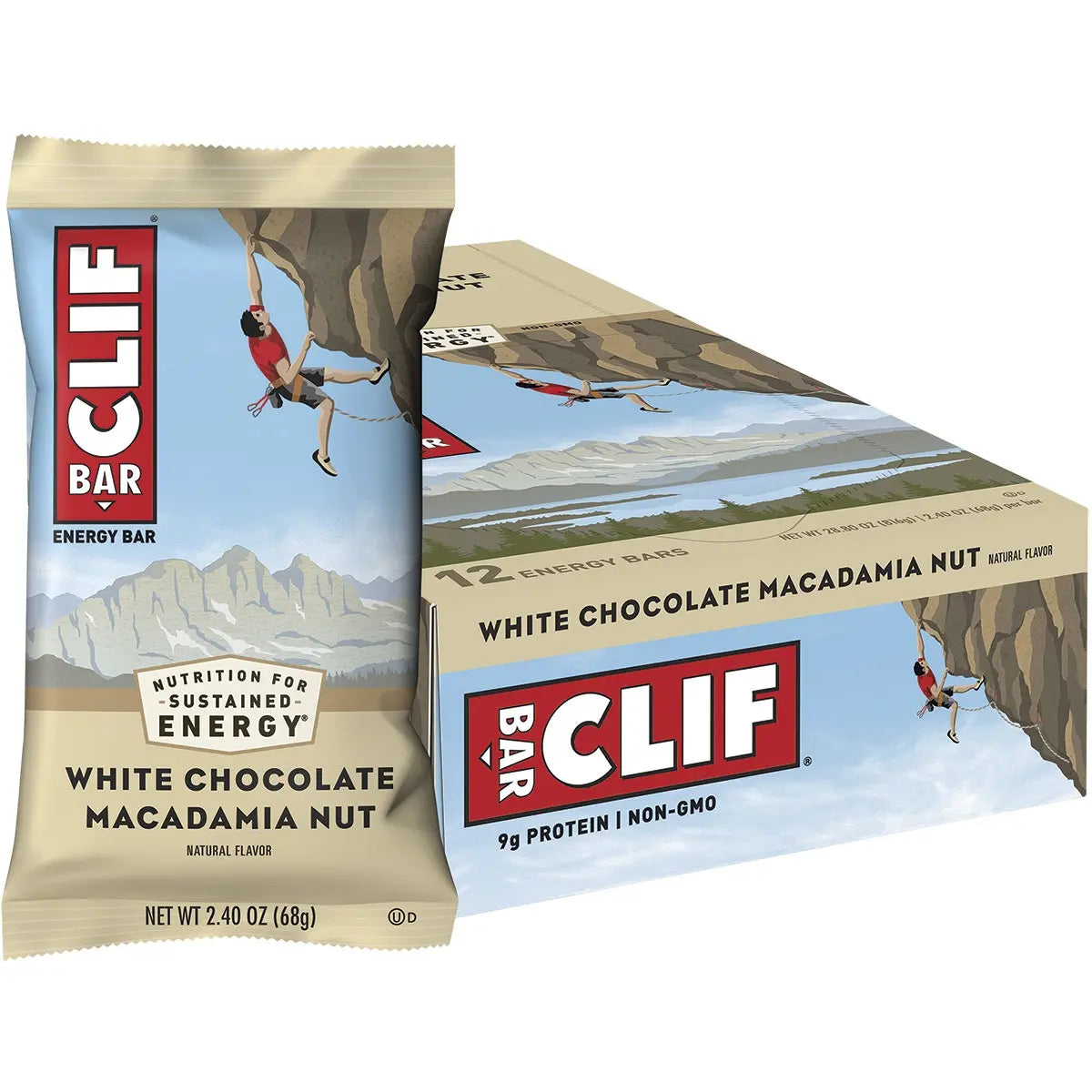 CLIF Energy Bar White Chocolate Macadamia 68g 12PK CLIF