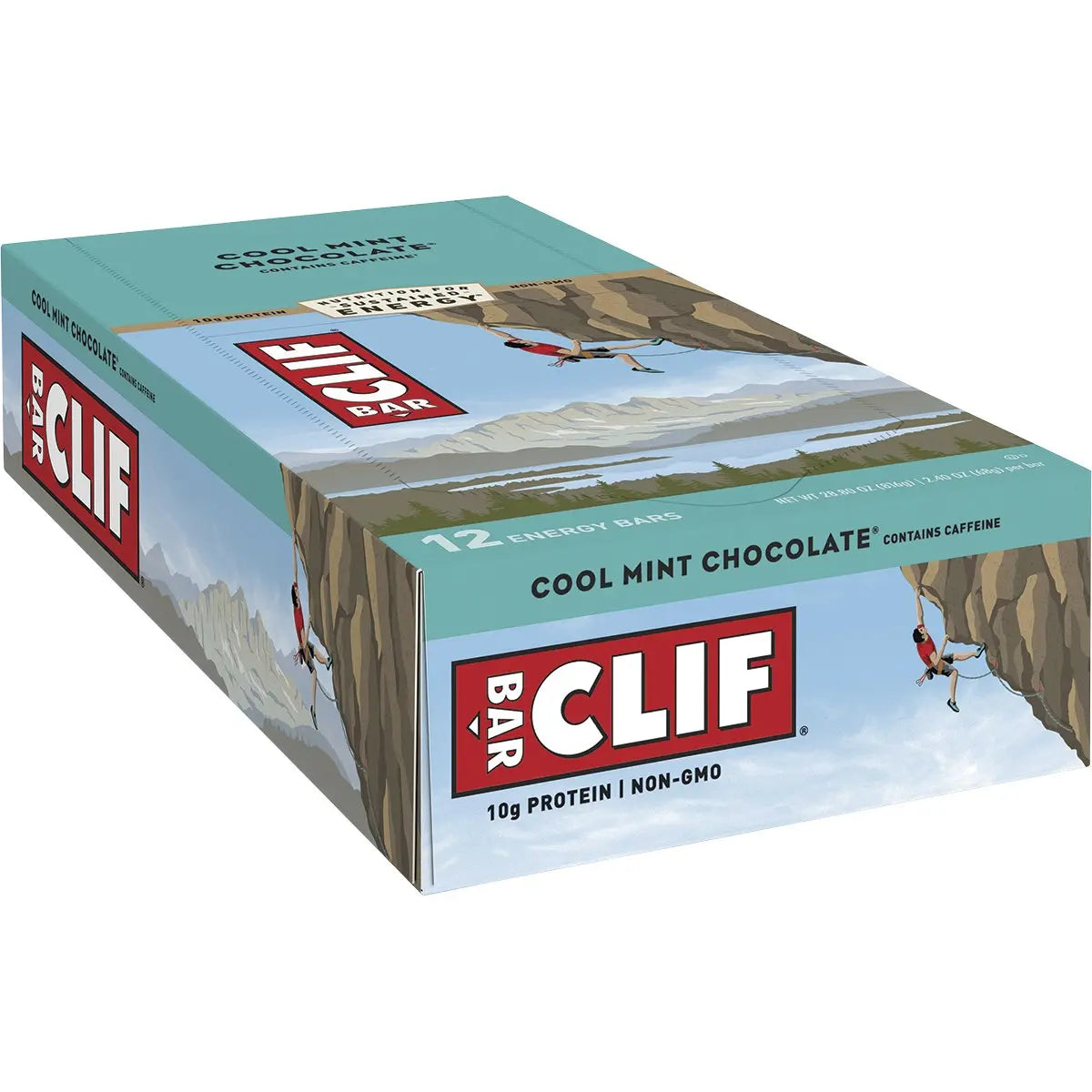 CLIF Energy Bar Cool Mint Choc (49mg Caffeine) 68g 12PK CLIF