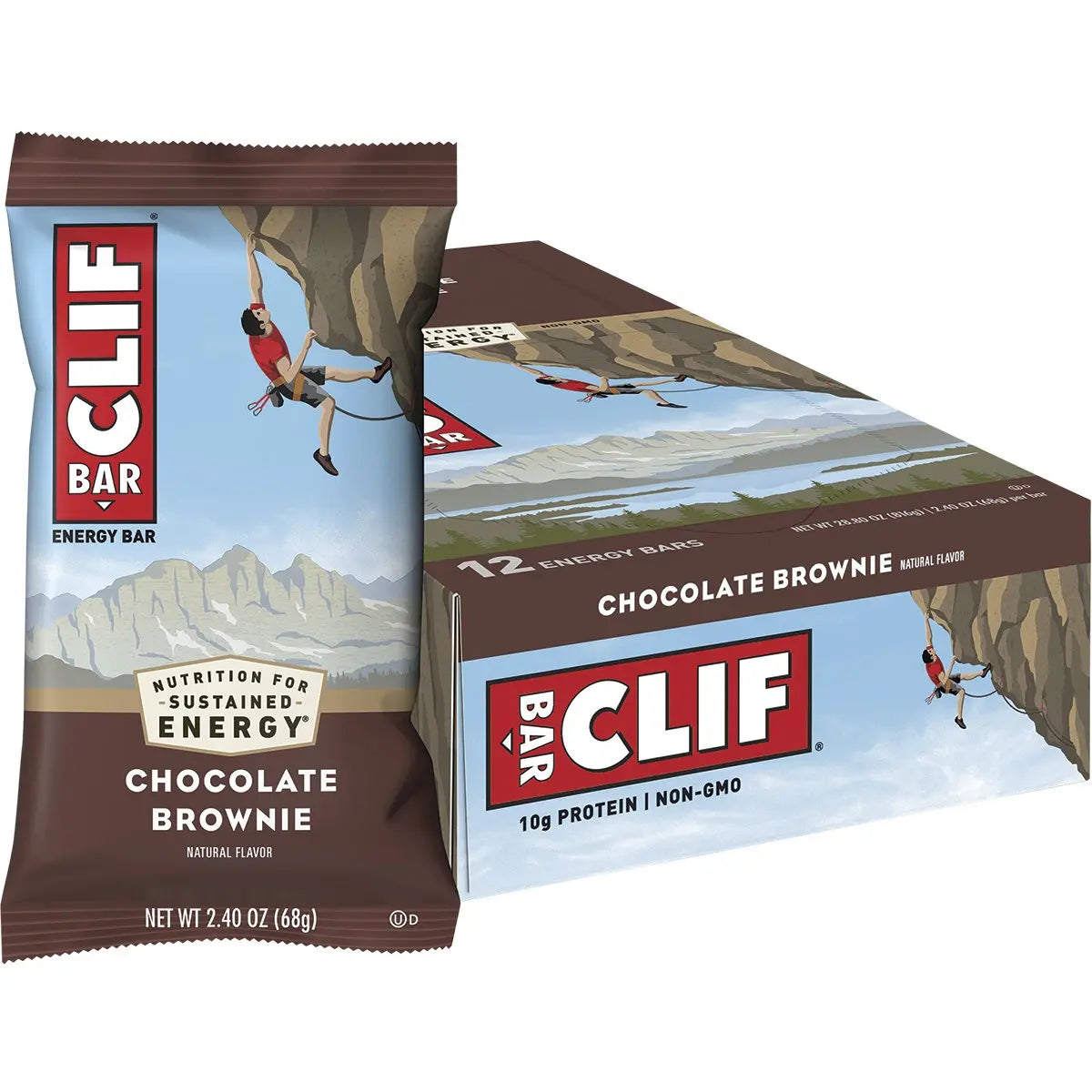 CLIF Energy Bar Chocolate Brownie 68g 12PK CLIF