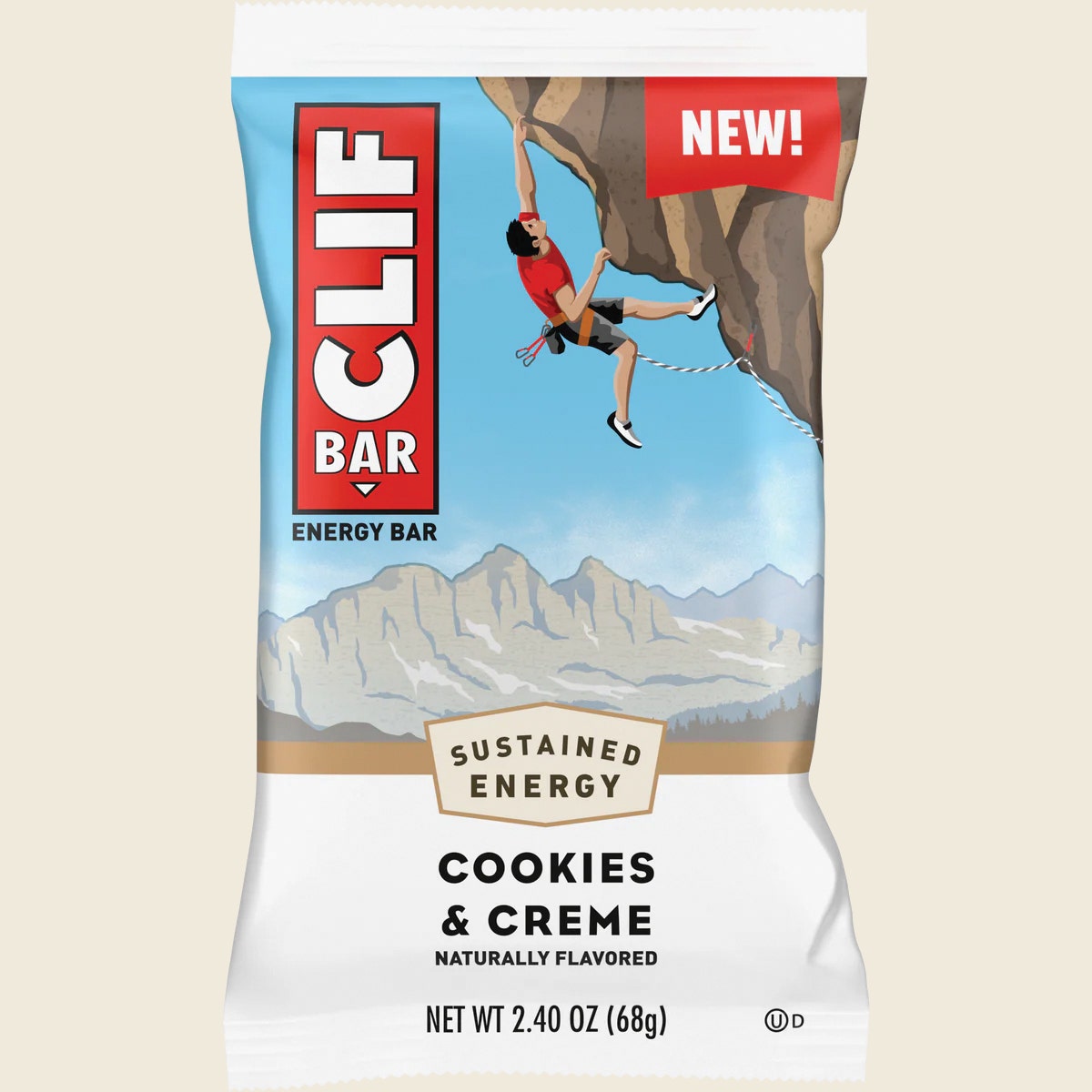 CLIF Energy Bar Cookies & Creme 12x68g