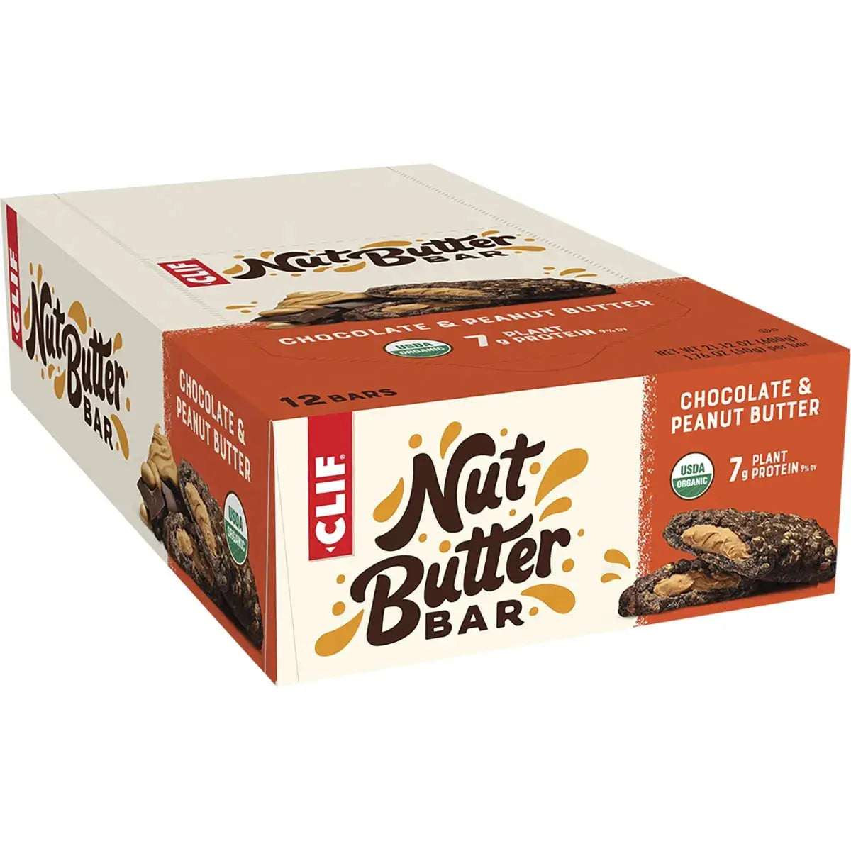 CLIF Nut Butter Bar Chocolate & Peanut Butter 50g 12PK CLIF