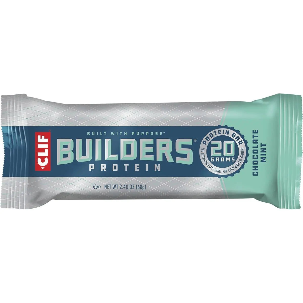 CLIF Builders Bar Chocolate Mint 68g 12PK CLIF