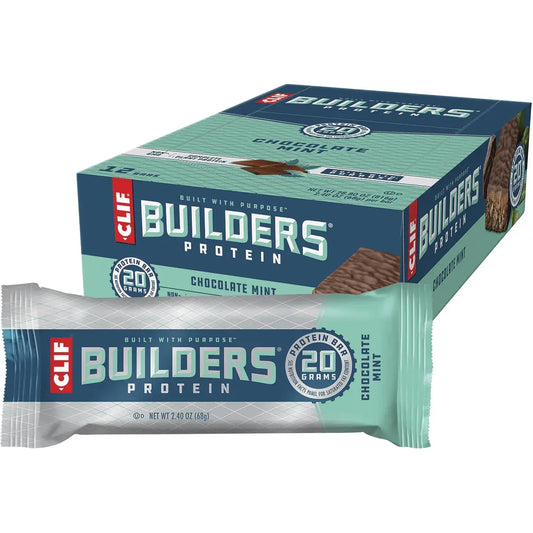 CLIF Builders Bar Chocolate Mint 68g 12PK CLIF