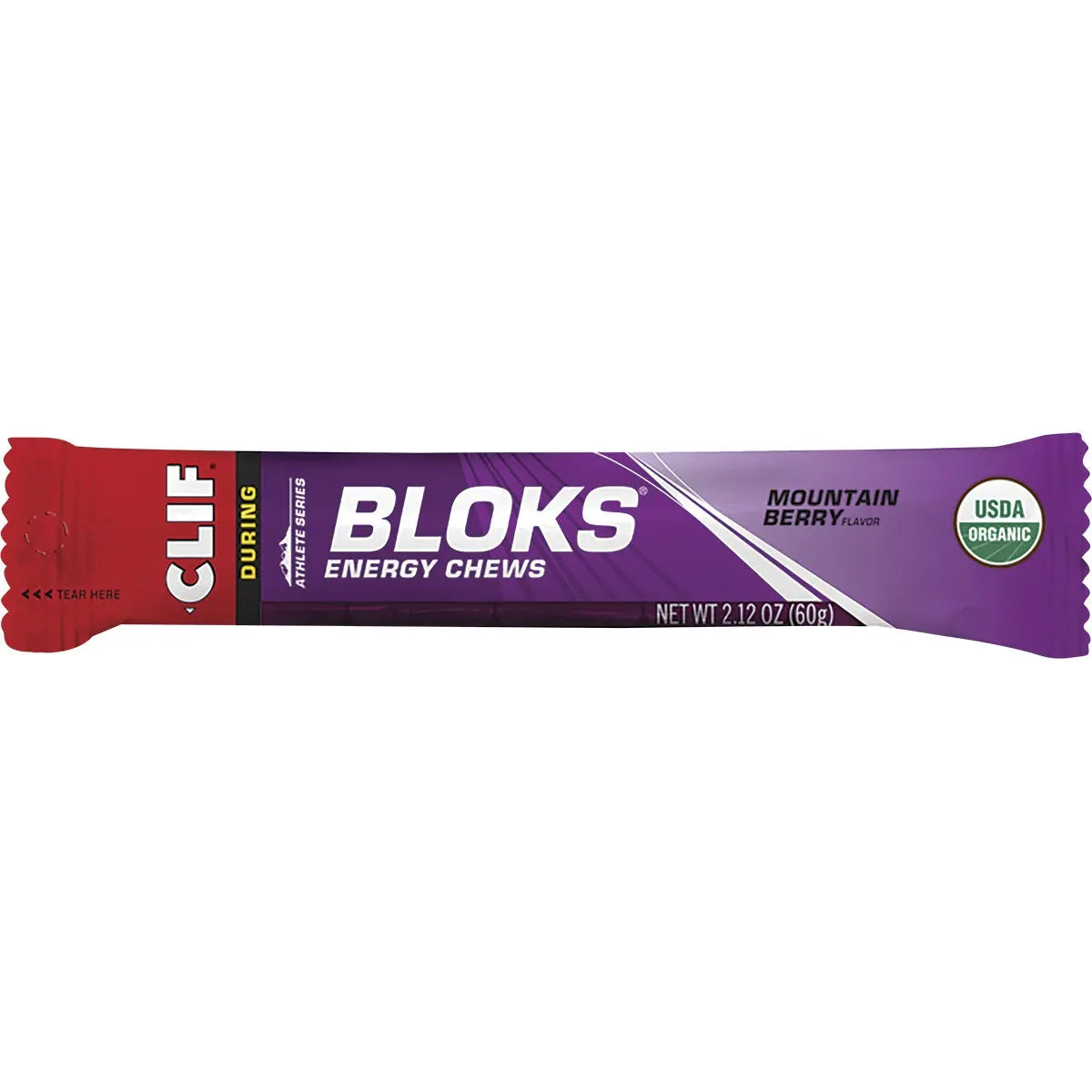 CLIF Bloks Energy Chews Mountain Berry 60g 18PK CLIF