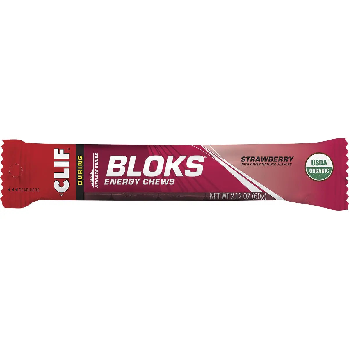 CLIF Bloks Energy Chews Strawberry 60g 18PK CLIF