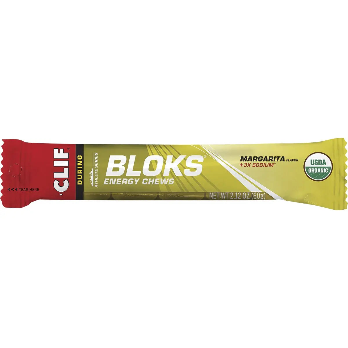 CLIF Bloks Energy Chews Margarita (150mg Sodium) 60g 18PK CLIF
