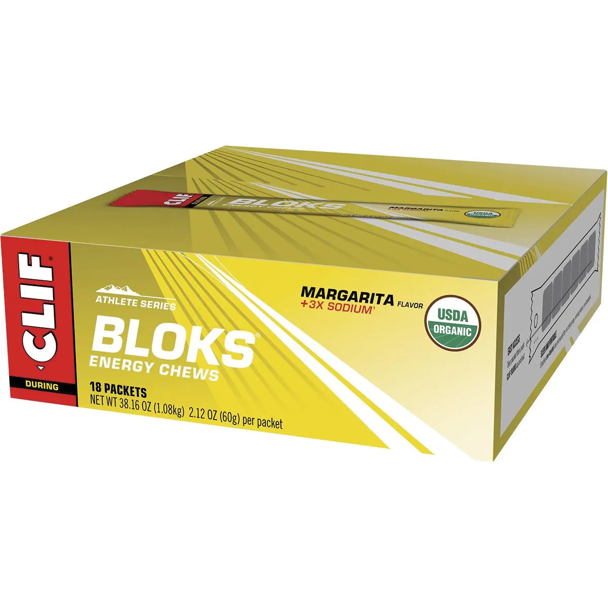 CLIF Bloks Energy Chews Margarita (150mg Sodium) 60g 18PK CLIF