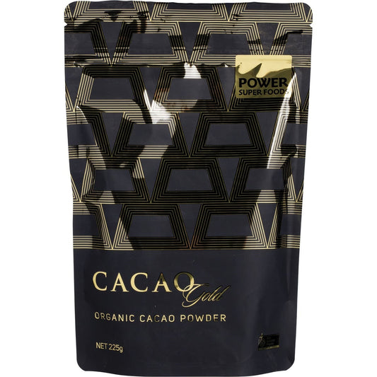Power Super Foods Cacao Gold Org Cacao Powder 225g - Cutprice Online