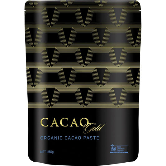 POWER SUPER FOODS Cacao Gold Paste Chunks Ceremonial Grade Cert Organic 450g - Cutprice Online