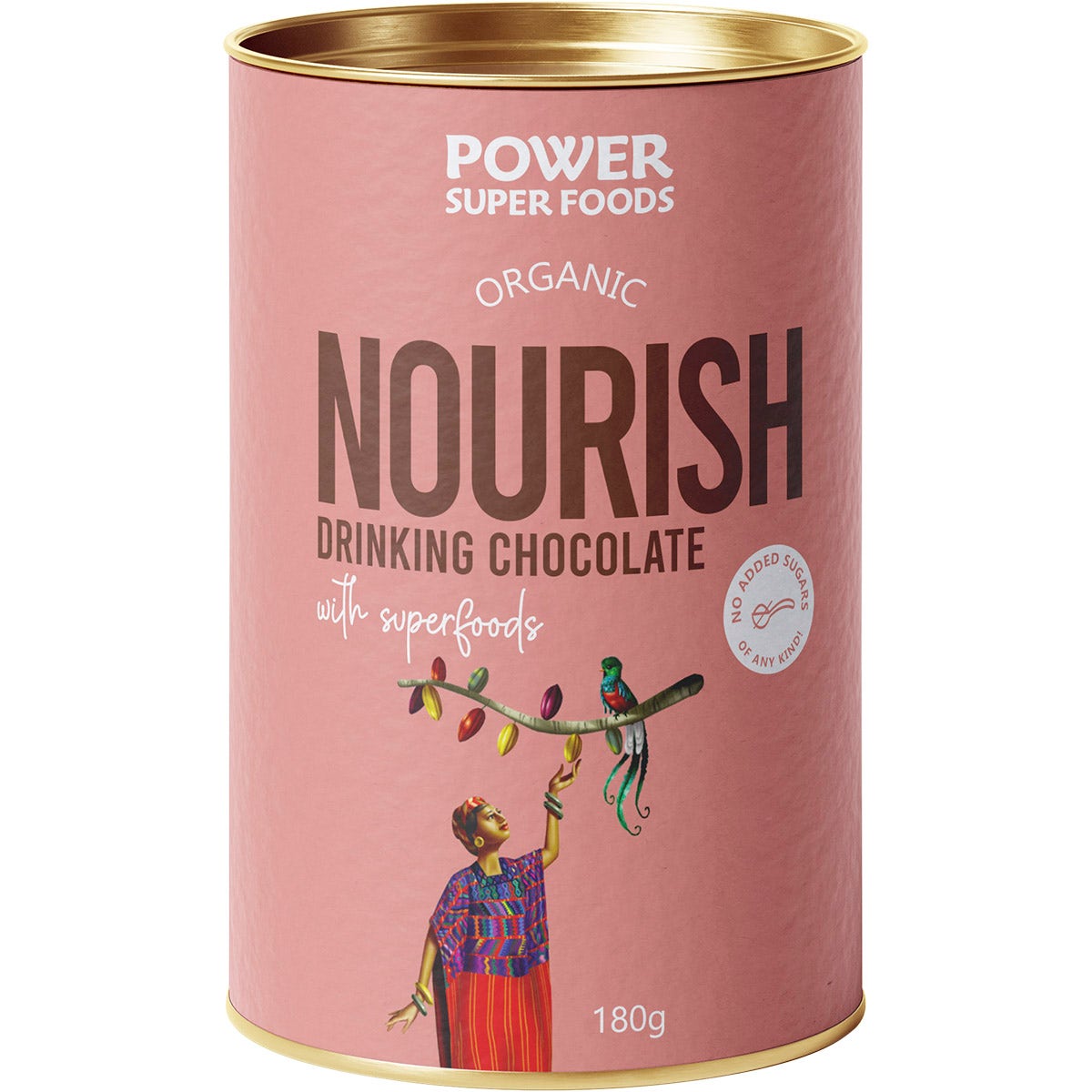 POWER SUPER FOODS Organic Nourish Drinking Chocolate With Superfoods 180g - Cutprice Online