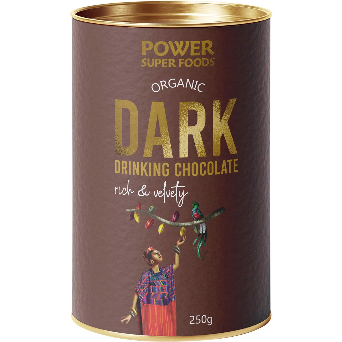 POWER SUPER FOODS Organic Dark Drinking Chocolate 250g - Cutprice Online
