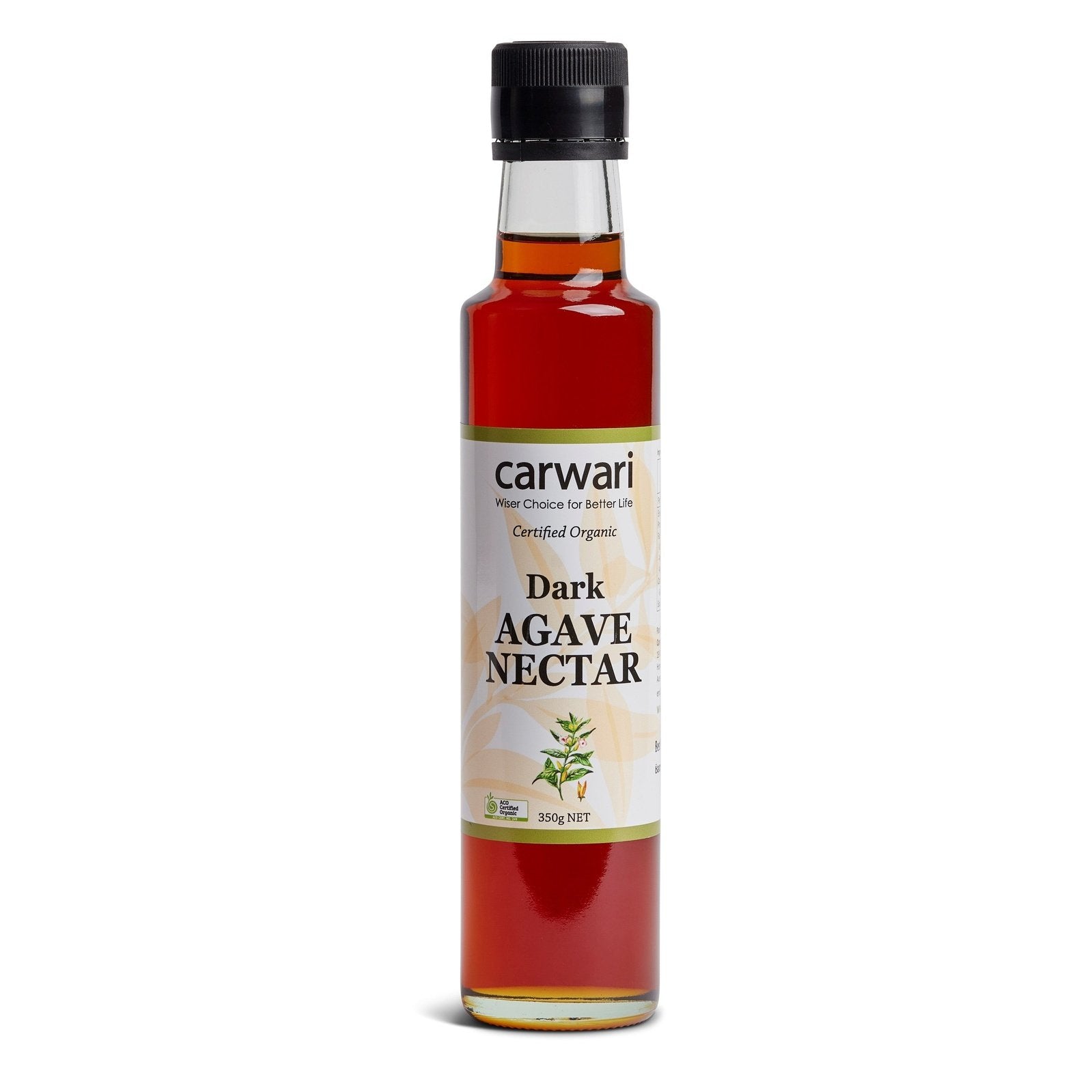 Carwari Organic Dark Agave Nectar 350ml Carwari Organic